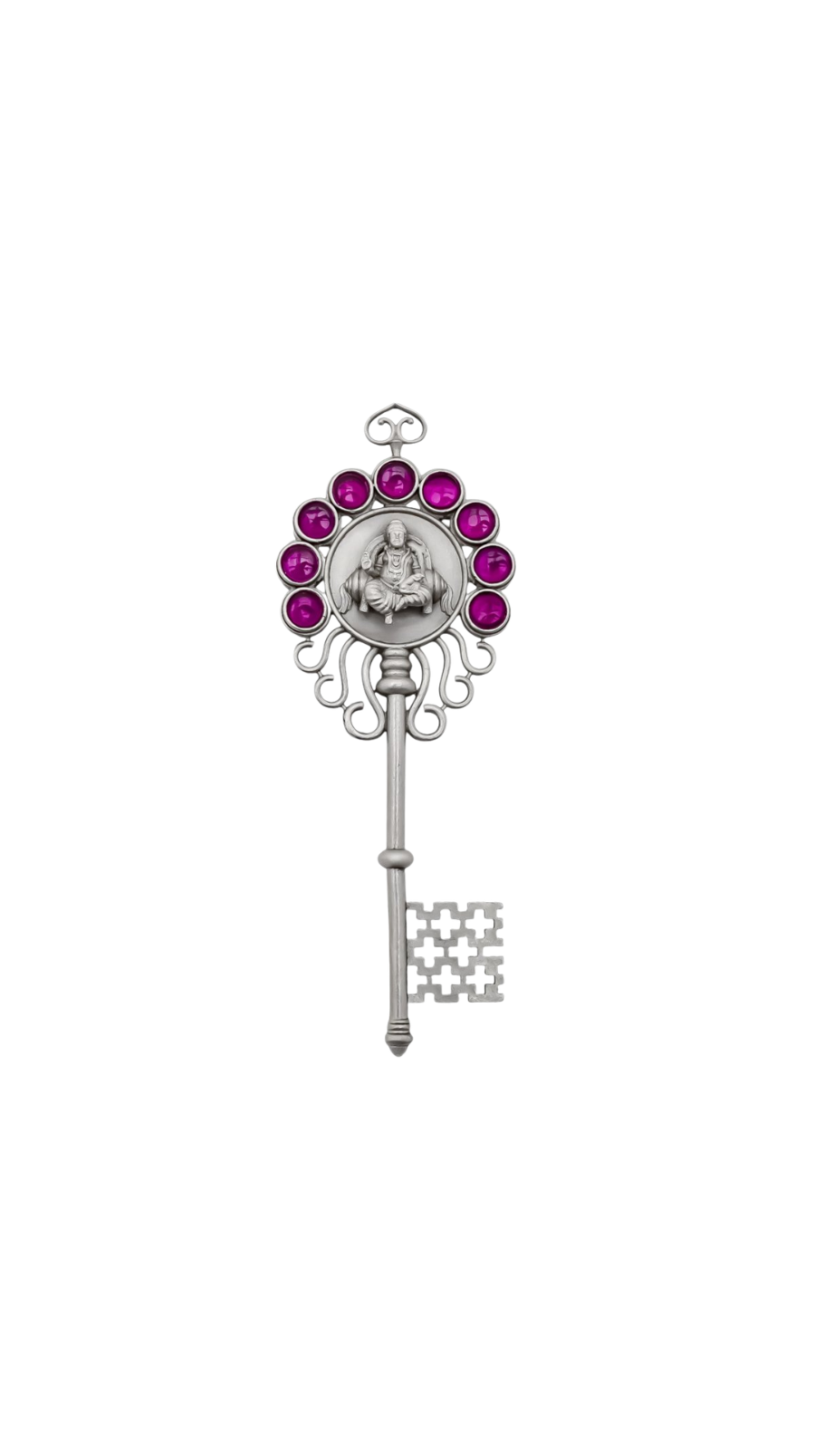 92.5 Silver Peedam With Silver Pooja Decorations