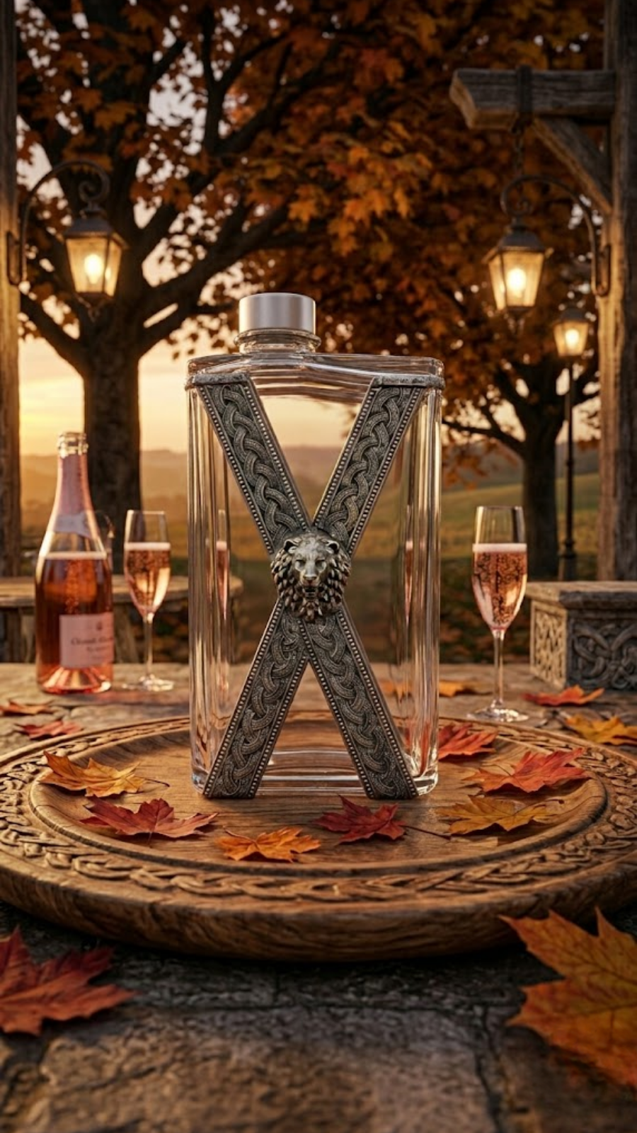 AJB Silver Arte 925 Silver Whiskey Decanter