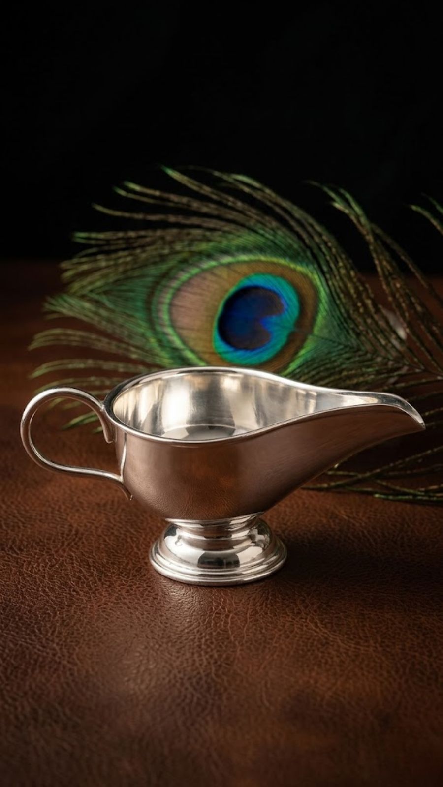 AJB Silver Arte 999 Fine Silver New Born Baby Feeder