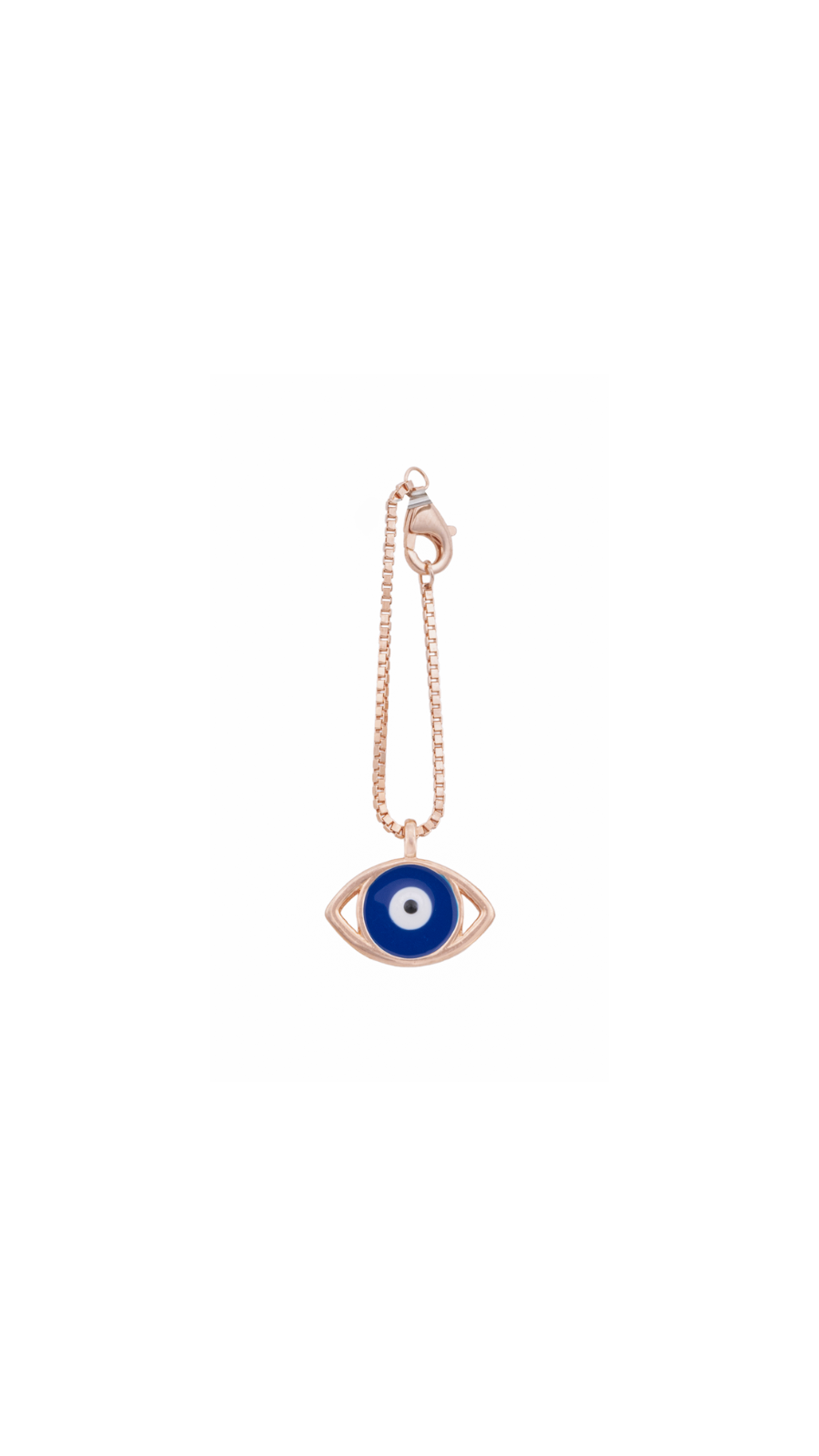 Rose Gold Silver Evil Eye Watch Charm