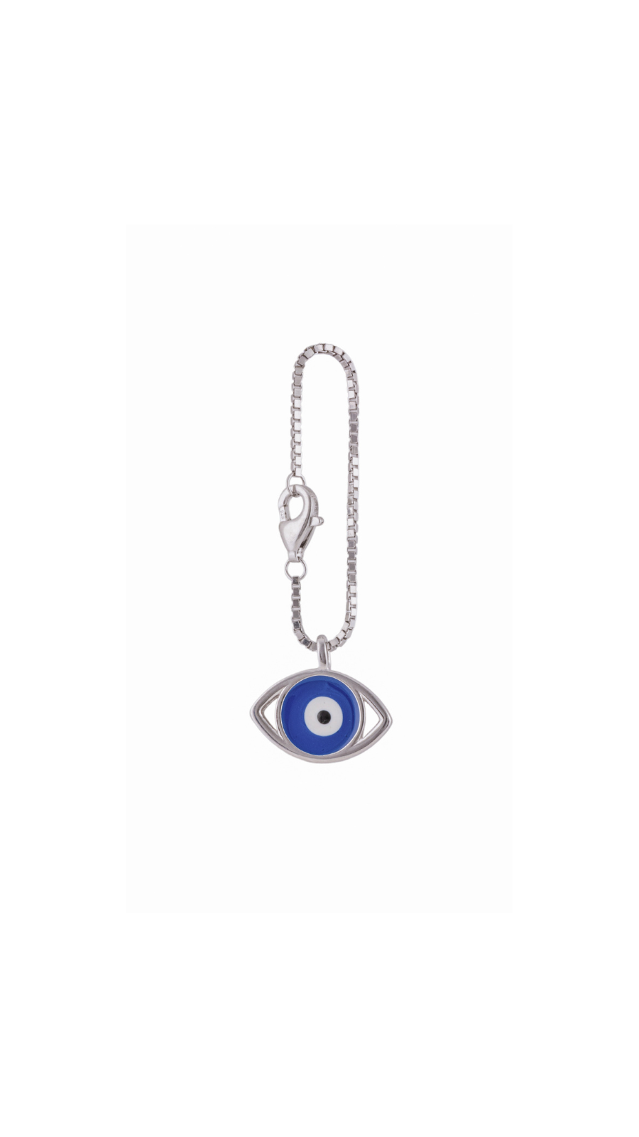 Silver Evil Eye Watch Charm