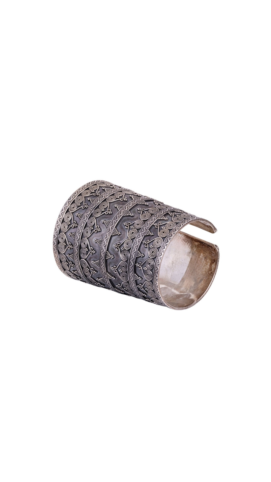 Tribal Cuff 925 Sterling Silver Bangle
