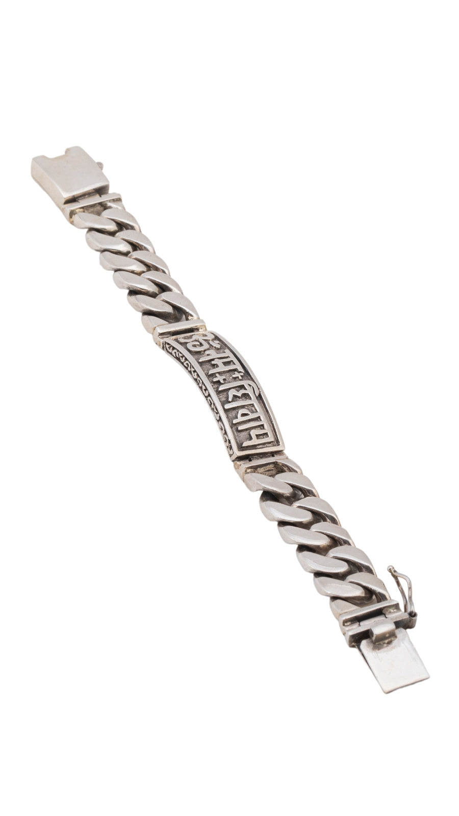 AJB Silver Arte: Om Namah Shivay 925 Sterling Silver Kada