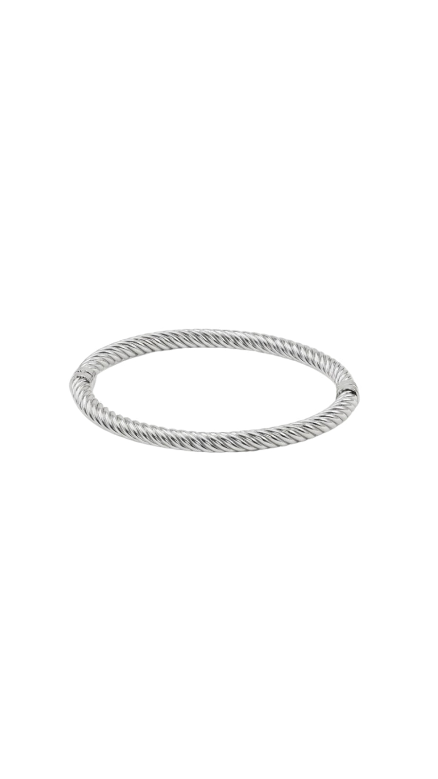 AJB Silver Arte: Twisted Rope 925 Solid Silver Bangle
