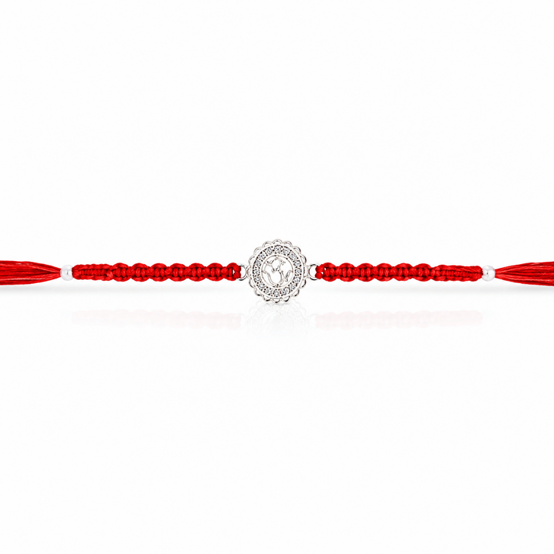 Silver Om Namah Shivaya Rakhi