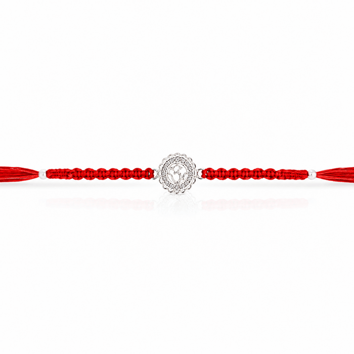 Silver Om Namah Shivaya Rakhi