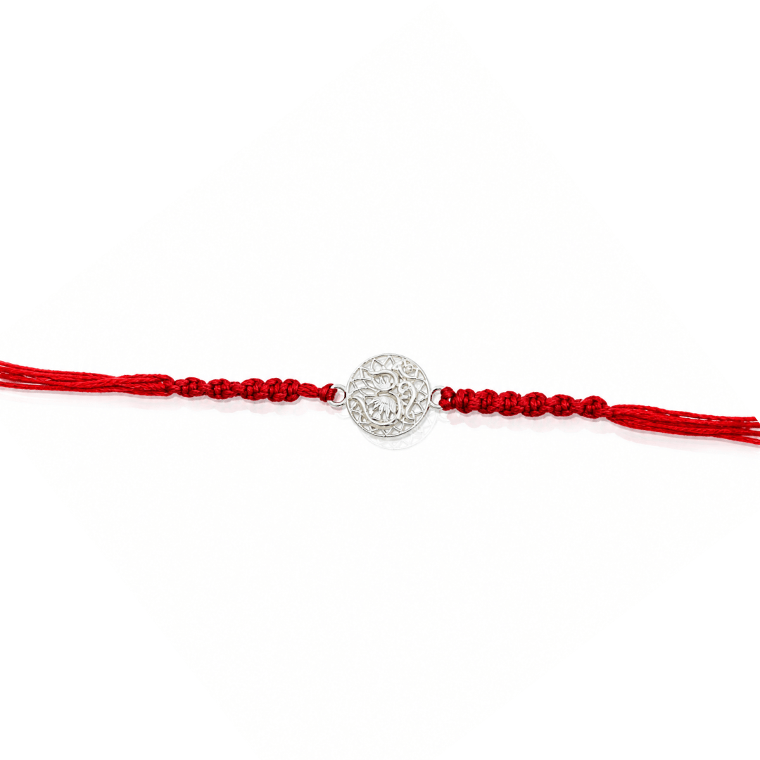 925 Silver Om Rakhi for Bhai | Pure Silver Religious Rakhi
