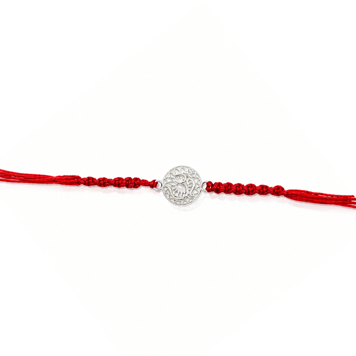 925 Silver Om Rakhi for Bhai | Pure Silver Religious Rakhi
