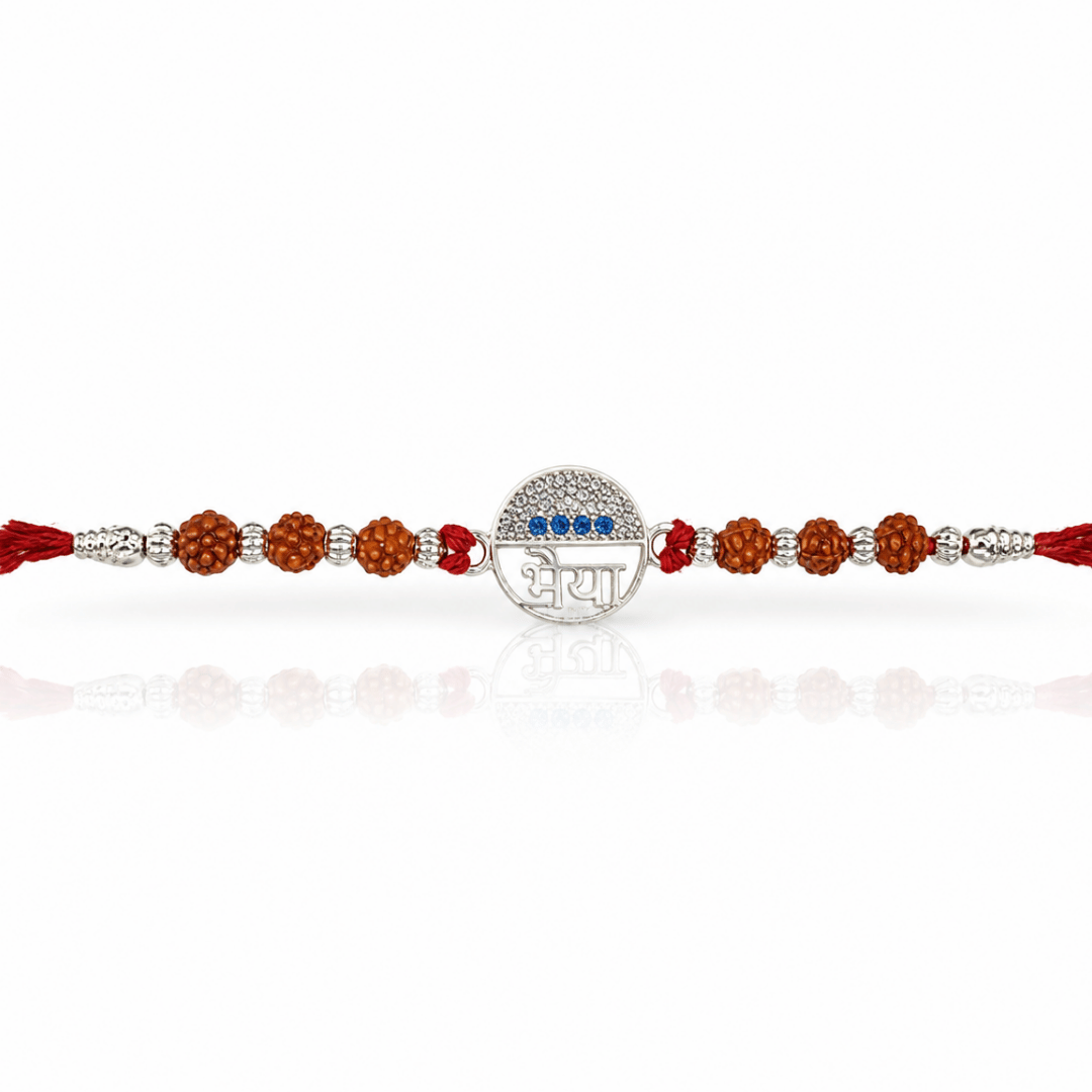 925 Silver Rakhi for Bhaiya